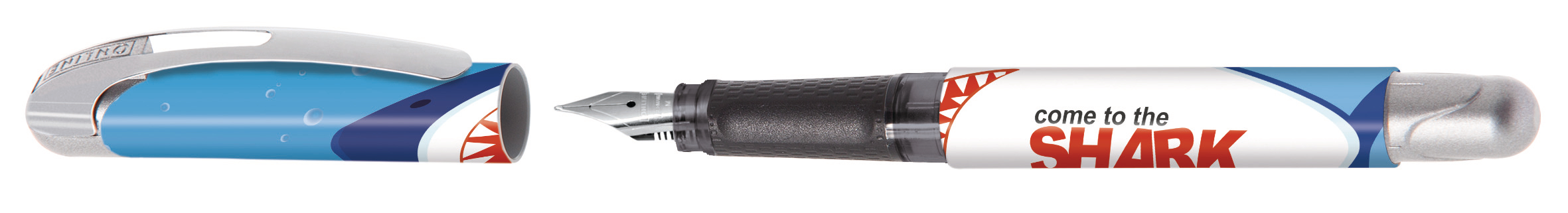 ONLINE-12641-3D-4014421126412 ONLINE Füllhalter College M 12641/3D Shark – Hochwertig & günstig bei ShopDeca