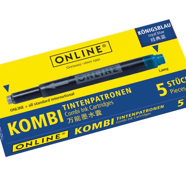 ONLINE Tintenpatronen Kombi 17036/12 Rabazzi, königsblau 5 Stück