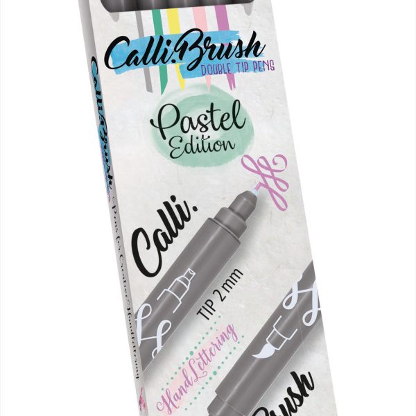 ONLINE Callibrush Pen Double Tip 2mm 19079 Pastel ass. 5 Stück