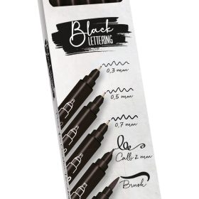 ONLINE Black Lettering Set 19114 5 Stück