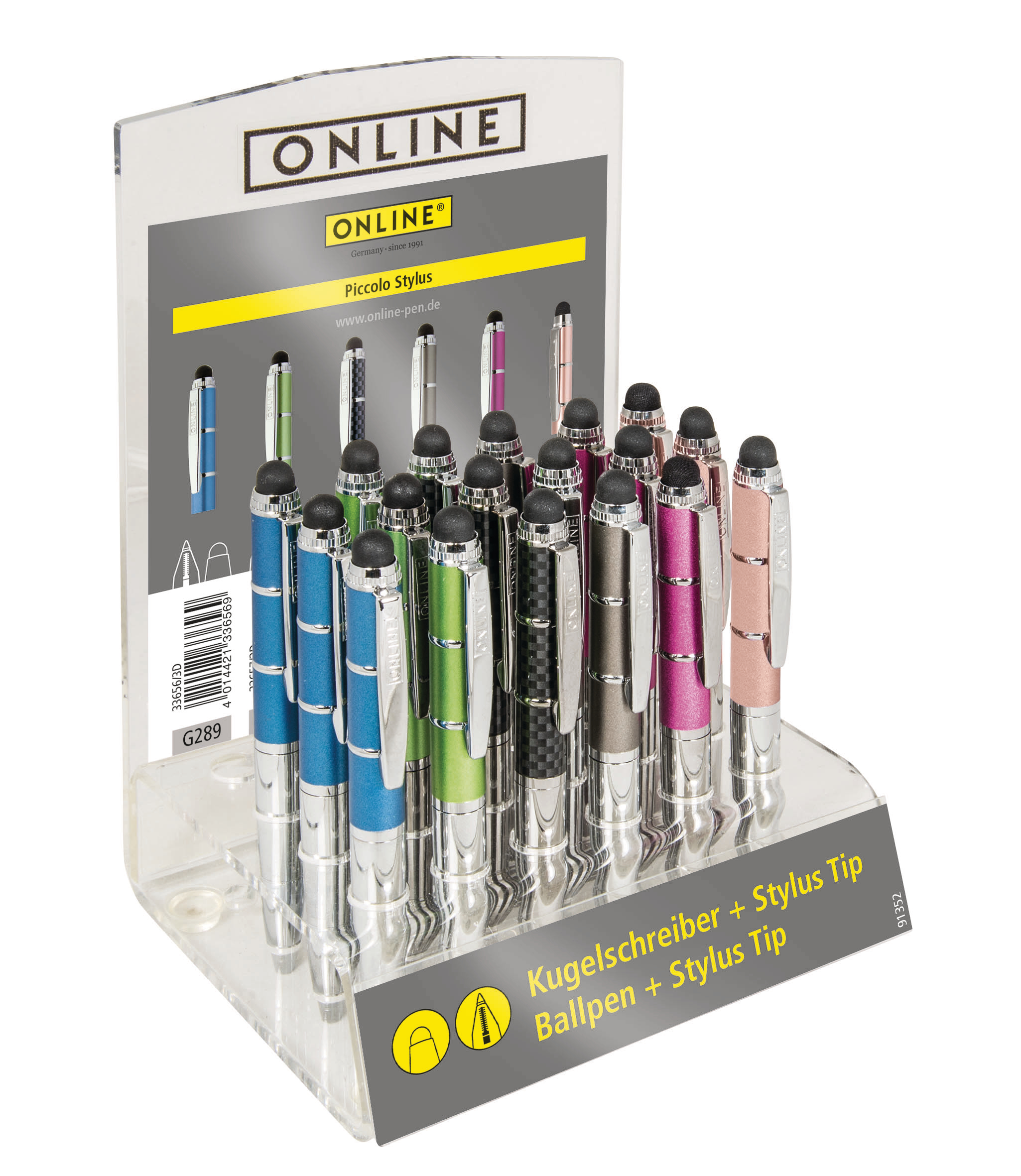 ONLINE-33731-18-4014421337313 ONLINE Kugelschreiber Piccolo M 33731/18 18 Stück ass. – Hochwertig & günstig bei ShopDeca