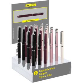 ONLINE Display Kugelschreiber Crystal 43041/24 Mini Portemonnaie, M 24 Stück