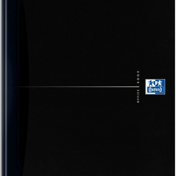OXFORD Office-Notizbuch A4 100104227 schwarz, kariert 5mm 96 Blatt