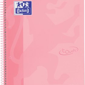 OXFORD Spiralbuch kariert 5mm A4+ 400117272 pastellrosa 80 Blatt