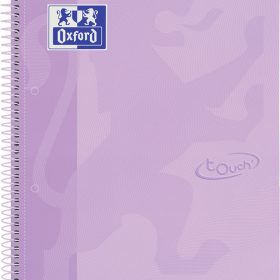 OXFORD Spiralbuch kariert 5mm A4+ 400117273 pastelllila 80 Blatt