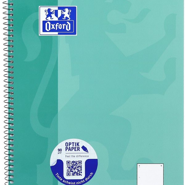 OXFORD Collegeblock SCRIBZEE A4+ 400132378 dotted, grünblau 80 Blatt