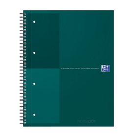 OXFORD Spiralbuch A4+ 400194460 liniert, grün 80 Blatt