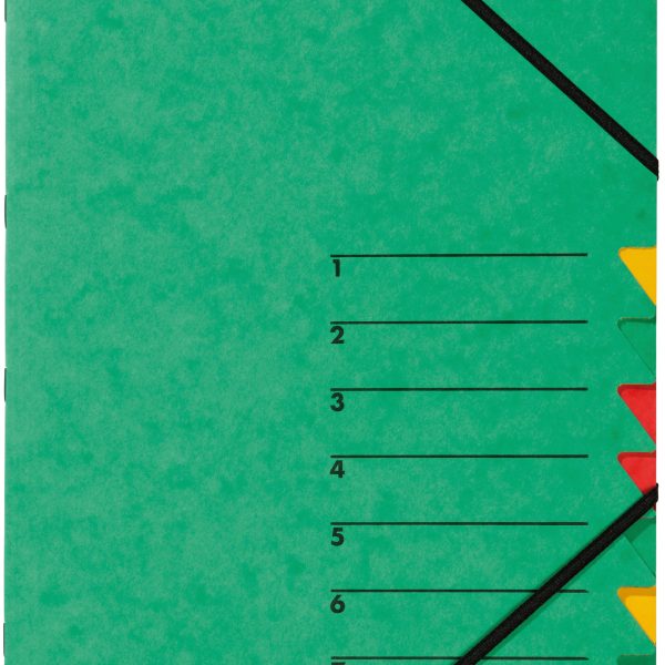 PAGNA Fächermappe EASY A4 24061-03 grün 7 Fächer