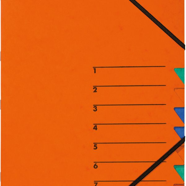 PAGNA Fächermappe EASY A4 24061-12 orange 7 Fächer