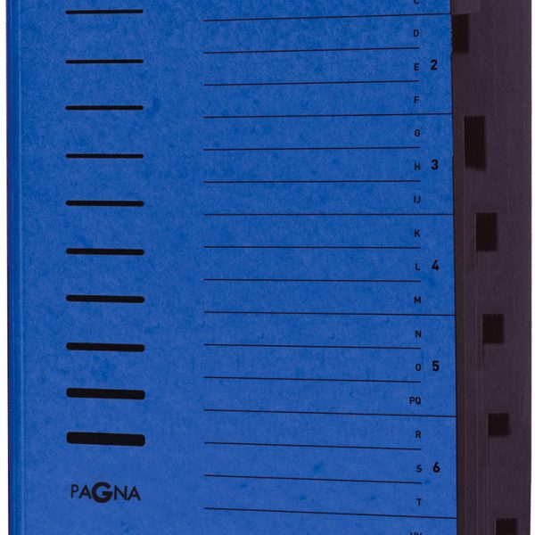 PAGNA Ordnungsmappe A4 24081-02 blau 7 Fächer