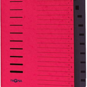 PAGNA Ordnungsmappe A4 24122-01 rot 12 Fächer