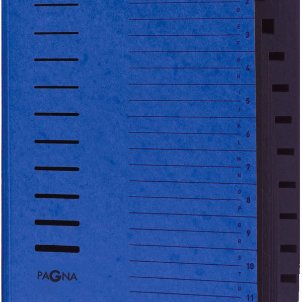 PAGNA Ordnungsmappe A4 24122-02 blau 12 Fächer