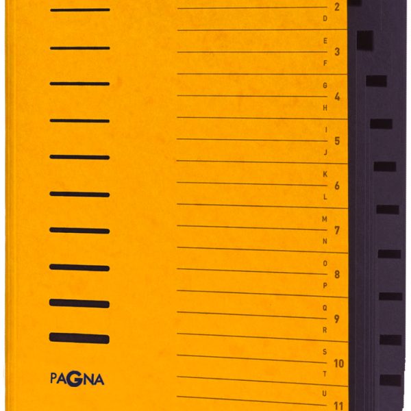 PAGNA Ordnungsmappe A4 24122-05 gelb 12 Fächer