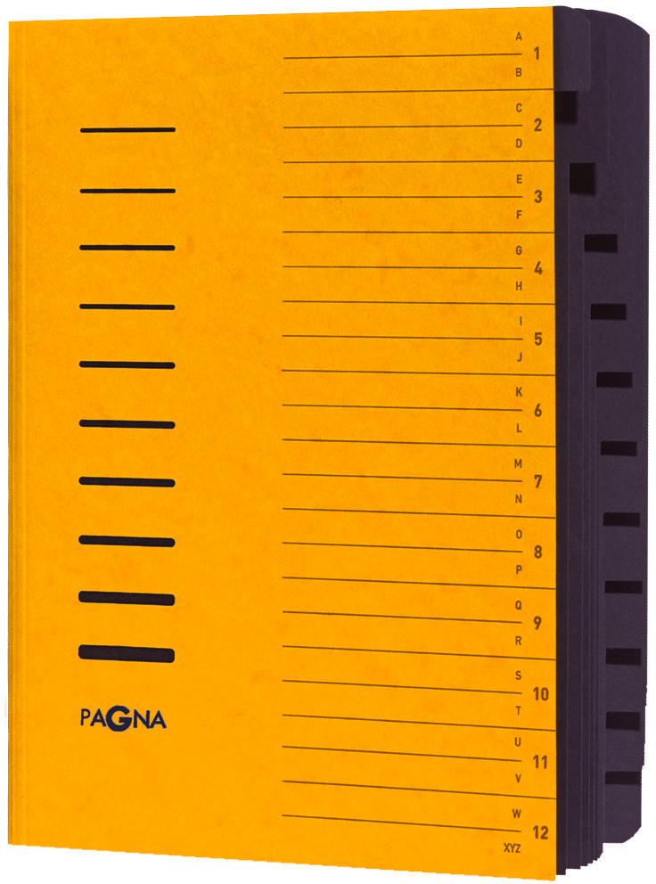 PAGNA-24122-05-4013951002203 PAGNA Ordnungsmappe A4 24122-05 gelb 12 Fächer – Hochwertig & günstig bei ShopDeca