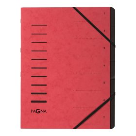 PAGNA Ordnungsmappe A4 40058-01 rot 7-teilig