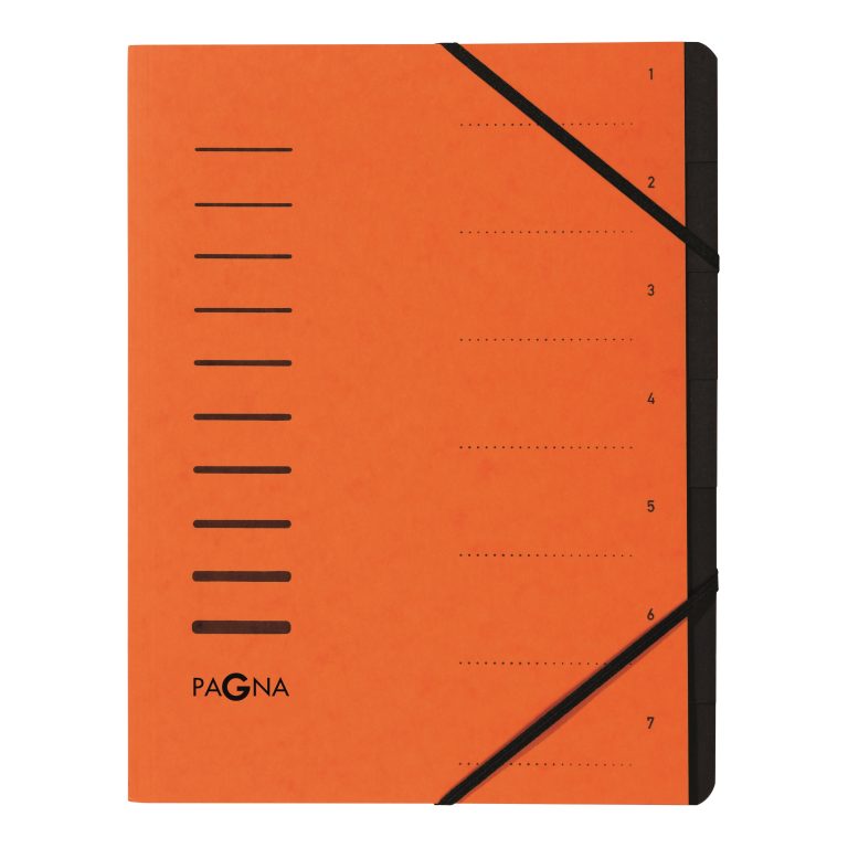 PAGNA Ordnungsmappe A4 40058-12 orange 7-teilig