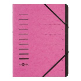 PAGNA Ordnungsmappe A4 40058-34 dunkelrosa 7-teilig