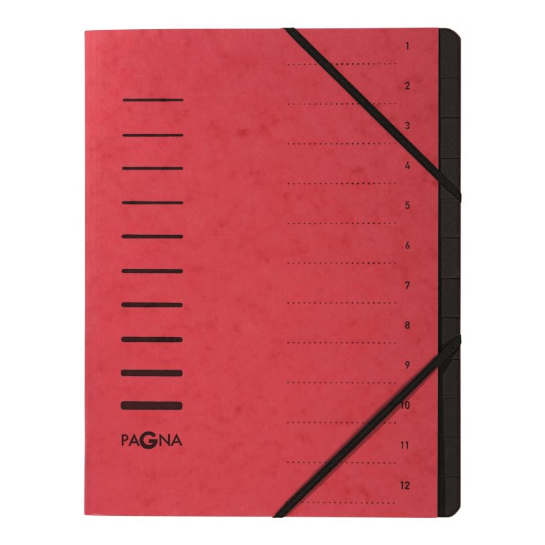 PAGNA Ordnungsmappe A4 40059-01 rot 12-teilig