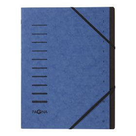 PAGNA Ordnungsmappe A4 40059-02 blau 12-teilig