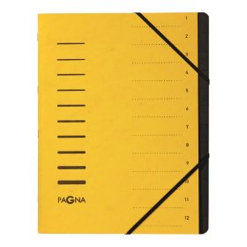 PAGNA Ordnungsmappe A4 40059-05 gelb 12-teilig