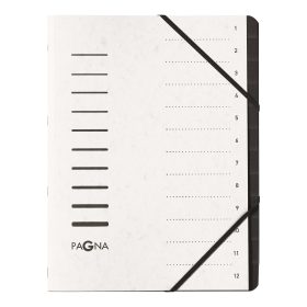 PAGNA Fächermappe Office A4 40059-08 weiss 1-12