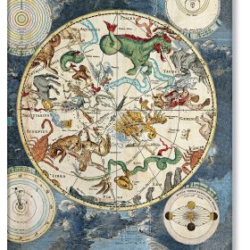 PAPERBLANKS Notizbuch Flexis Planisphäre FB5614-0 180×230mm, liniert, 176 S.