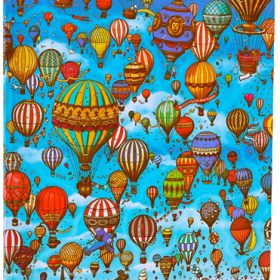PAPERBLANKS Notizbuch Flex Ultra FB9908-6 Ballone liniert 176 S.