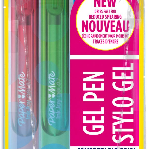 PAPERMATE InkJoy Gel M/0,7mm 1978321 magenta,violett,h'grün,h'blau