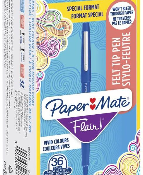 PAPERMATE Faserschreiber 0.7mm 2077175 Flair blau 36 Stück