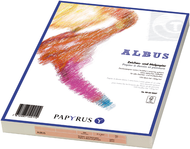 PAPYRUS-88020008-7612285122143 PAPYRUS Zeichenpapier A3 88020008 160g, weiss 100 Blatt – Hochwertig & günstig bei ShopDeca