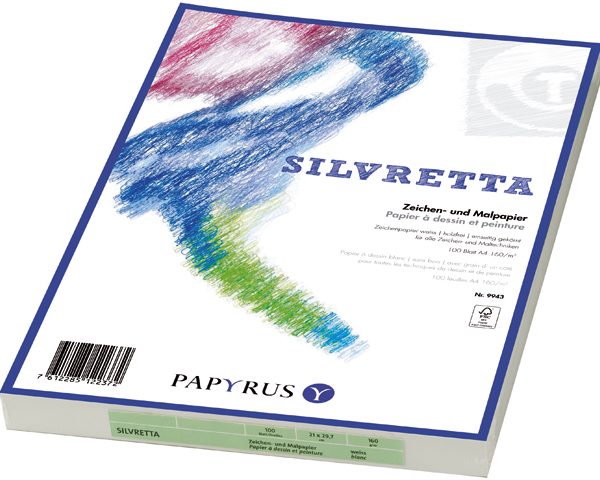 PAPYRUS Zeichenpapier A4 88248946 160g, weiss 100 Blatt