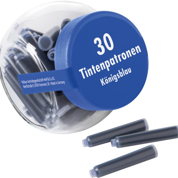 PELIKAN Tintenpatronen 154963 köngisblau, 30 Stück