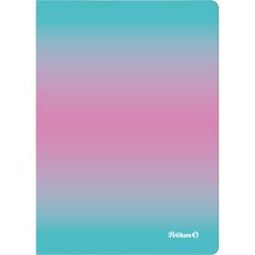 PELIKAN Notizbuch A5 300002304 kariert mint/rosa