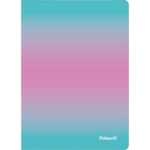 PELIKAN Notizbuch A5 300002304 kariert mint/rosa