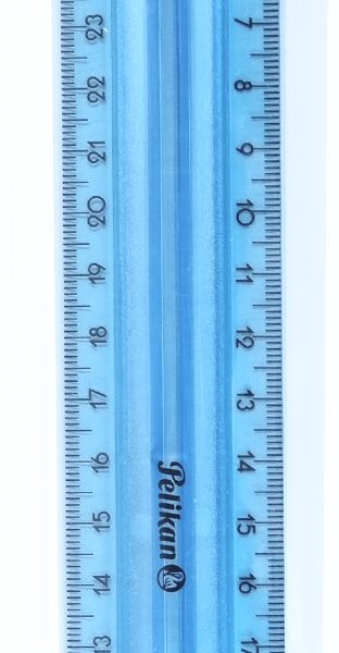 PELIKAN Massstab 30cm 7191805 Transparent-Bläulich, Griff