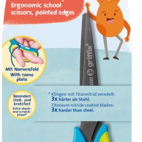 PELIKAN Schere spitz Griffix 810265 fresh blue, Linkshänder