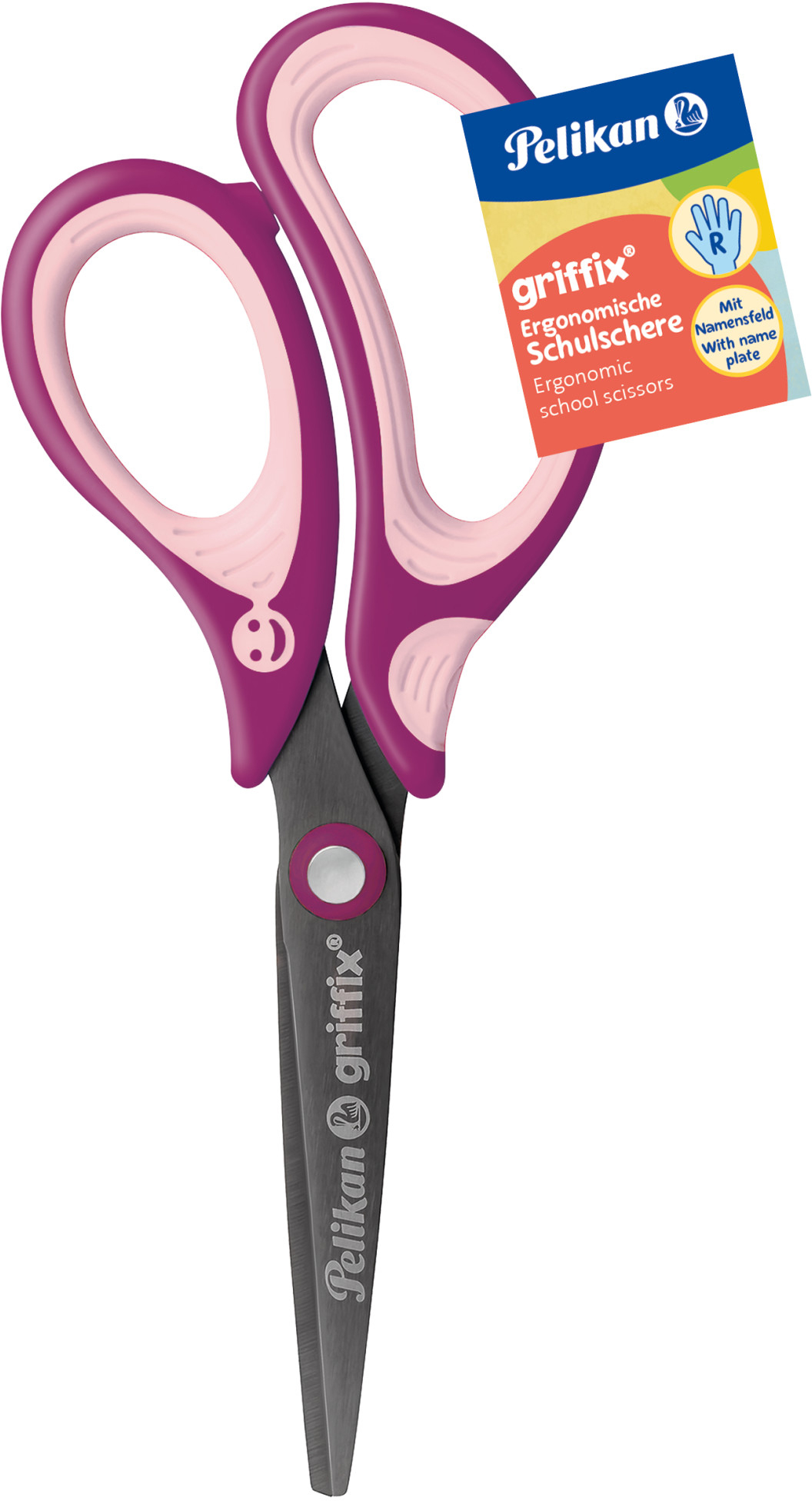 PELIKAN-819039-4012700819031 PELIKAN Schere spitz Griffix 819039 sweet berry, Rechtshänder – Hochwertig & günstig bei ShopDeca