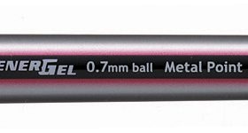 PENTEL EnerGel Metal Point 0.7mm BL27-BX rot