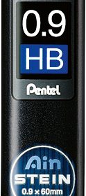 PENTEL Bleistiftmine AINSTEIN 0.9mm C279-HBO schwarz/36 Stück HB