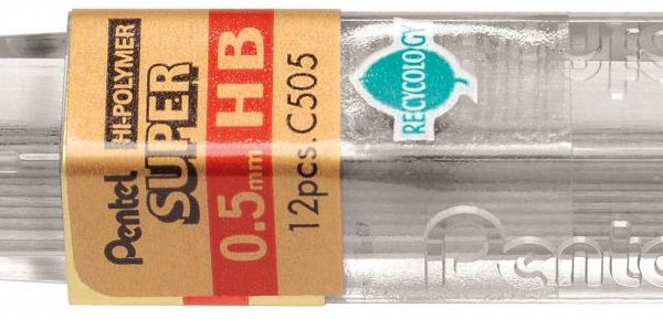 PENTEL Bleistiftminen Super 0.5mm C505 HB schwarz/12 Stück