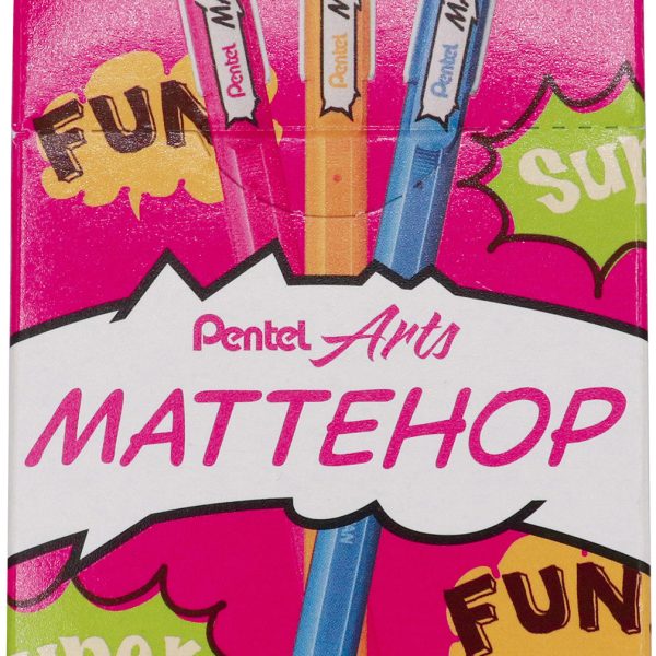 PENTEL Rollerball Mattehop 0.5mm K110-V7STBX Cheerful Set 7 Stück