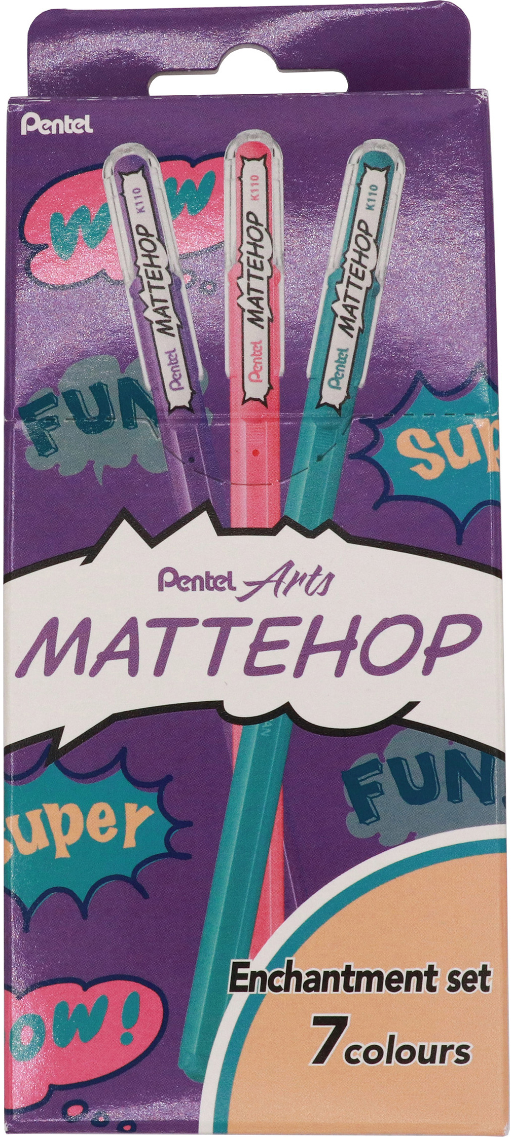 PENTEL-K110-V7STCX-0884851114877 PENTEL Rollerball Mattehop 0.5mm K110-V7STCX Enchantment Set 7 Stück – Hochwertig & günstig bei ShopDeca