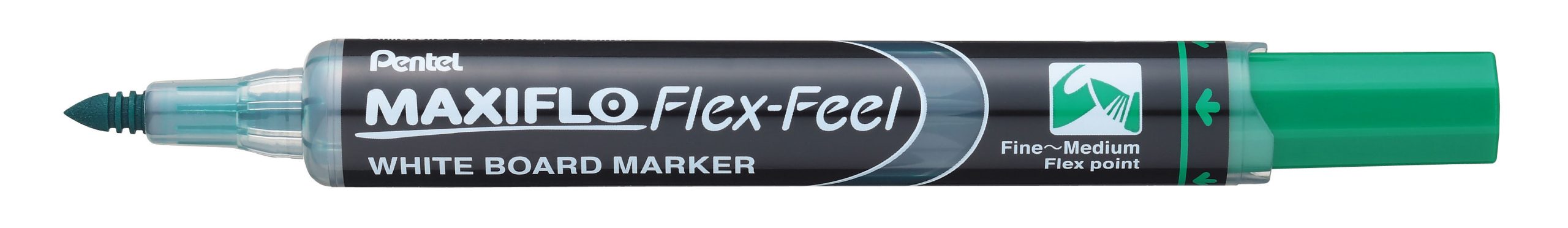 PENTEL Whiteboard Marker MAXIFLO 4mm MWL5SBF-D grün, Flex Feel