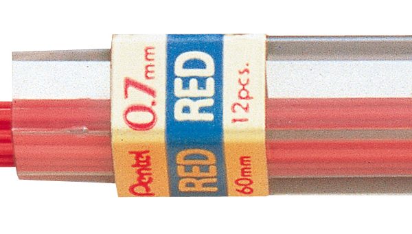PENTEL Minen 0,7mm PPR-7 rot 12 Stück