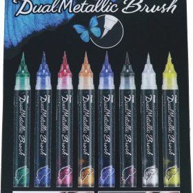 PENTEL Brushpen Dual Metallic XGFH-8 assortiert 8 Stück