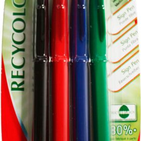 PENTEL Brush Sign Pen S520 XS524 ass., 4 Stück