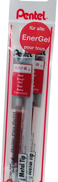 PENTEL Mine Energel BL77 YLR7-2BX rot, 2 Stück