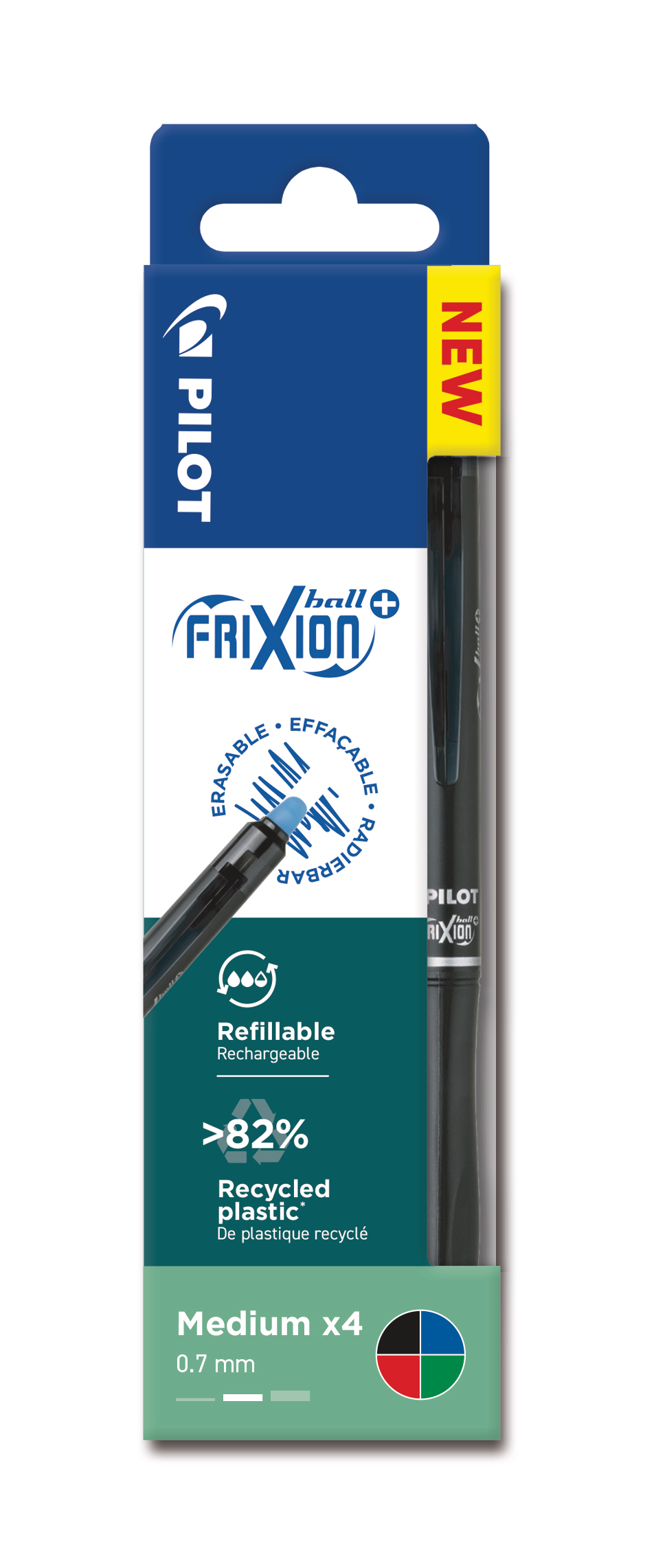 POCHETTE FRIXION BALL PLUS X4 PILOT Frixion Ball Plus+ 0.7mm 150.080.00 assortiert 4 Stück – Hochwertig & günstig bei ShopDeca