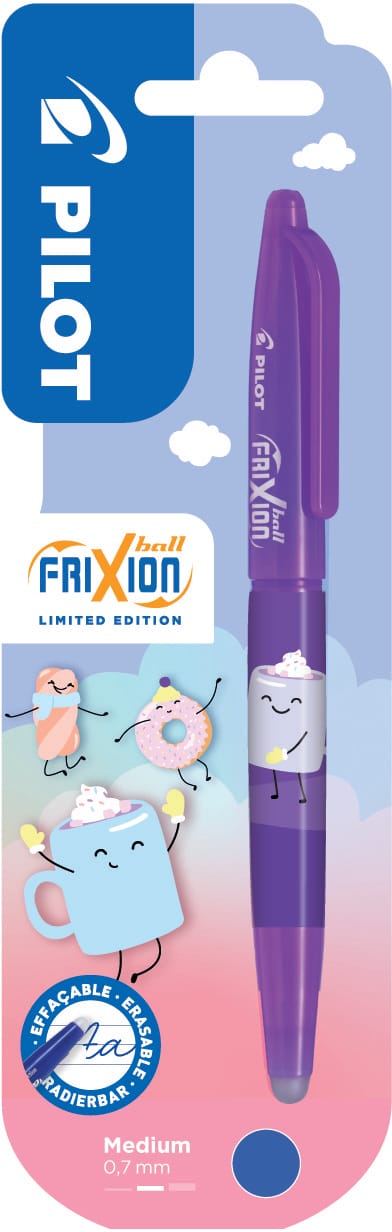 VISUEL BLISTER PILOT Frixion Ball Sweet 0.7mm 150.400.05 Winter Edition, violett – Bild 1