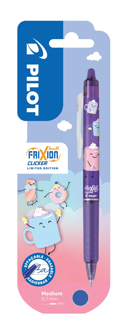 PILOT-150.440.05-4902505687051 PILOT Frixion Clicker Sweet 0.7mm 150.440.05 Winter Edition, violett – Hochwertig & günstig bei ShopDeca